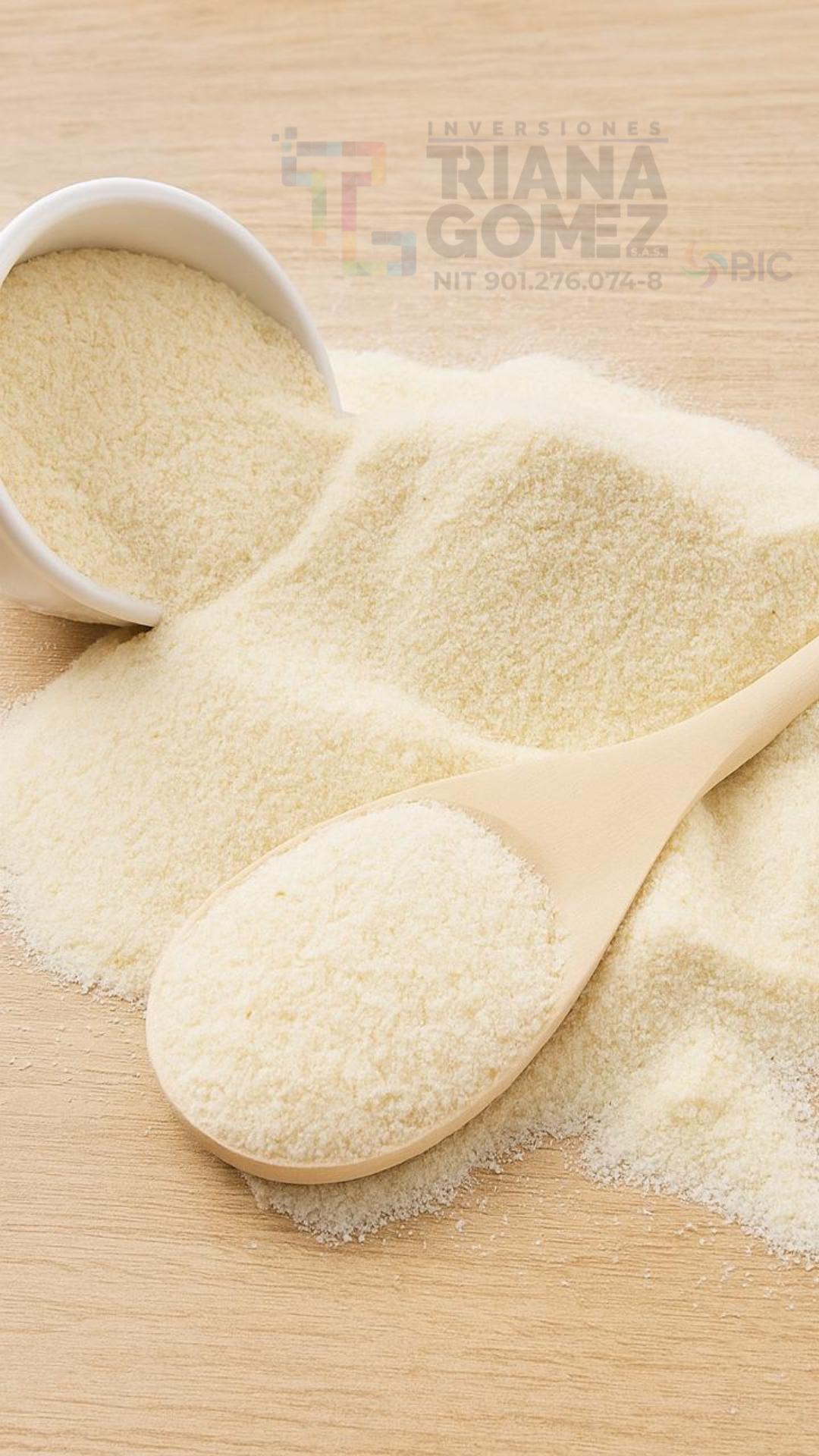Cereal de arroz, sémola de arroz y harina de arroz (Panadería, repostería, pastas, masas, rebozados, productos fritos, sopas instantáneas, alimentos infantiles, cereales, barras energéticas, condimentos, salsas, espesantes, vehículos y premezclas. ✓ Presentación: 500gr, 1kg, 25kg y 50kg.