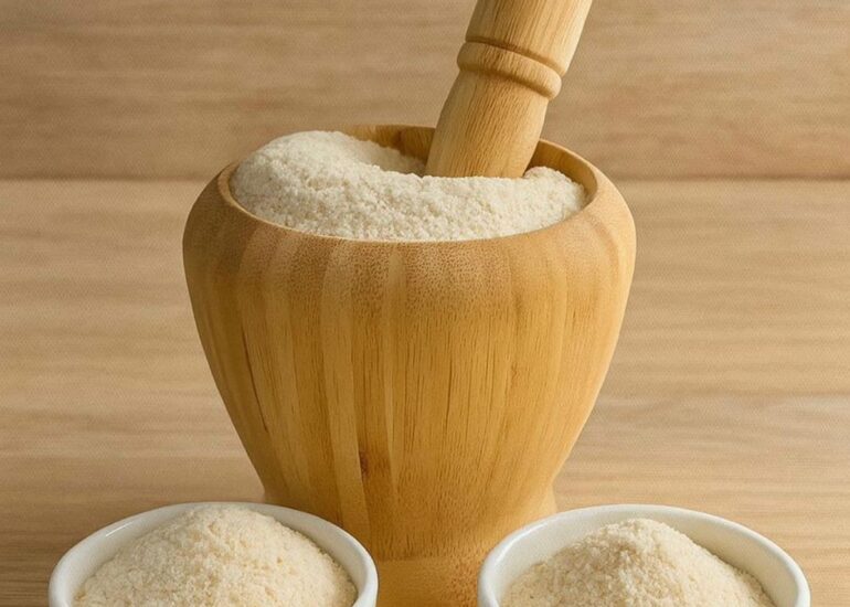 Cereal de arroz, sémola de arroz y harina de arroz (Panadería, repostería, pastas, masas, rebozados, productos fritos, sopas instantáneas, alimentos infantiles, cereales, barras energéticas, condimentos, salsas, espesantes, vehículos y premezclas. ✓ Presentación: 500gr, 1kg, 25kg y 50kg.